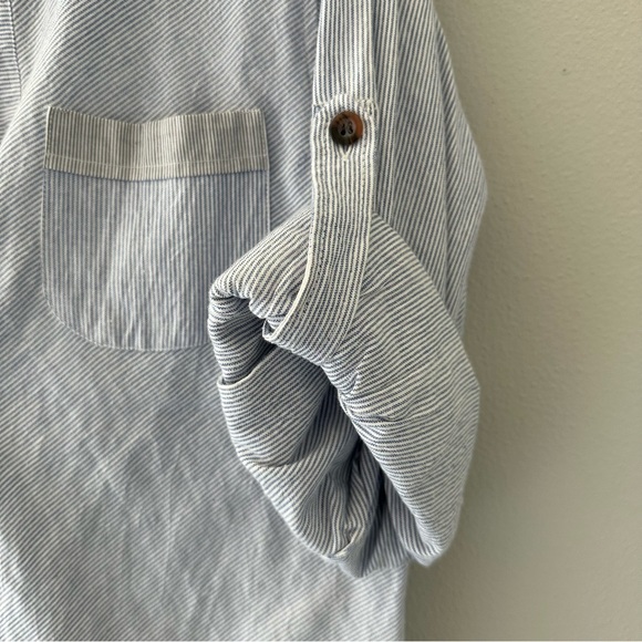 Anthropologie Dallin Chase (6) 100% Cotton Oxford Shirting in Blue, White, Gray - Picture 9 of 10